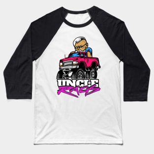 Uncle Rags Pickup Truck Action Baseball T-Shirt